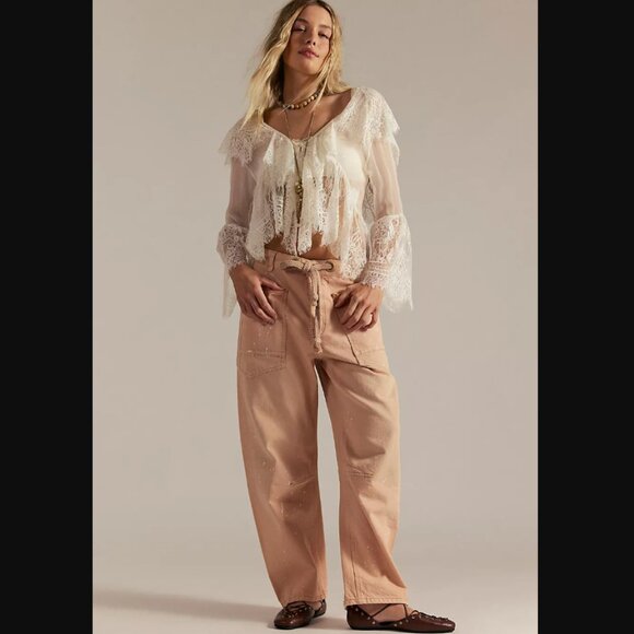 We The Free Moxie Pull-On Barrel Jeans - Picture 1 of 4